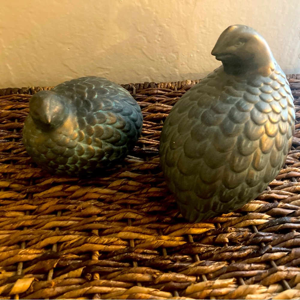 Set of ceramic birds